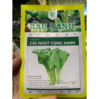 Hạt giống cải ngọt cọng xanh - gói 20 gram