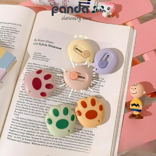 Dao rọc giấy mini hình chân mèo PANDA cute, tiện sử dụng.