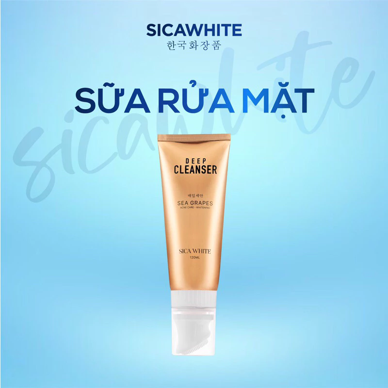 [Chính Hãng] Sữa Rửa Mặt SICA WHITE giúp Cho Làn Da sạch Mịn Màng Tươi Sáng