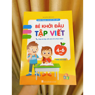 Sách - Bé Khởi Đầu Tập Viết - dành cho trẻ 4-6 tuổi