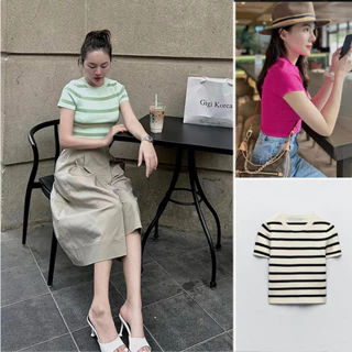 (NHIỀU MÀU) ÁO CROPTOP LEN ZARA XUẤT TUỒN MỎNG CỘC TAY DÁNG ÔM - 3519/025