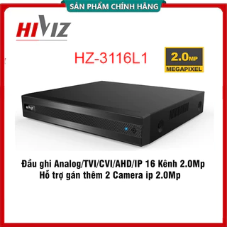 Đầu ghi hình HIVIZ PRO 16 Kênh | 8 Kênh | 4 kênh 2.0mp, chính hãng - Hỗ trợ các camera Analog/TVI/CVI/AHD/IP