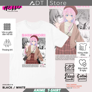 Áo thun hình Waifu Shikimori's Not Just a Cutie Anime cực chất giá rẻ mẫu HOT bán chạy