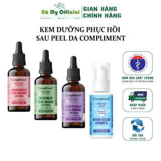 Tẩy da chết hoá học Peel da & Kem dưỡng phục hồi sau peel da Compliment