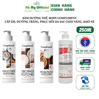 Kem dưỡng thể kem dưỡng body Compliment 250ml cấp ẩm, dưỡng trắng, phục hồi da sau cháy nắng, khô nẻ