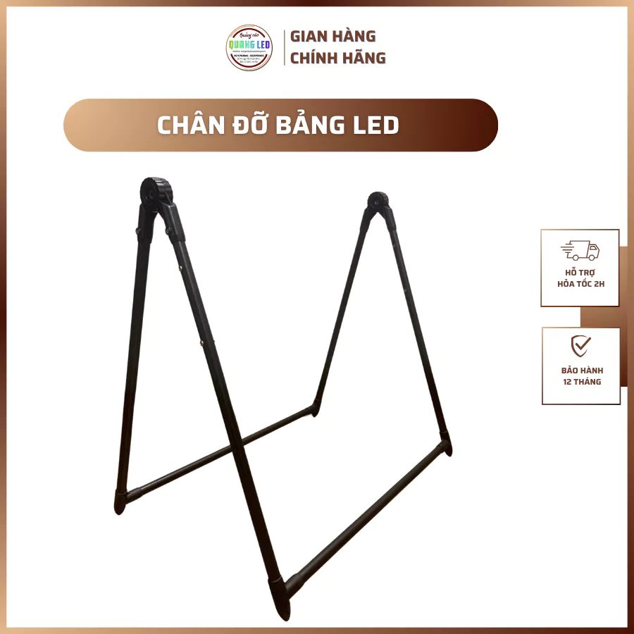 Chân giá gắn bảng dựng khung tranh - bảng led huỳnh quang QUANG LED