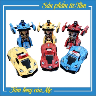 Ô Tô Biến Hình Robot Transformers 2in1 Chạy Đà Siêu Ngầu