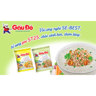 CHÁO ĂN LIỀN GẤU ĐỎ 50G