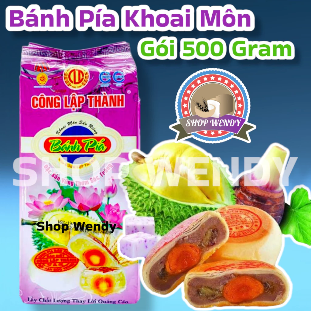 {Mua 3 giảm ₫30.000} BÁNH PÍA KHOAI MÔN ĐẶC SẢN SÓC TRĂNG Phù Hợp Làm Qùa Tặng Trung Thu Gói 500Gram