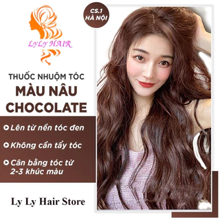 HOT 2023 Thuốc Nhuộm Tóc Màu Nâu Choco Tặng Oxy Dưỡng + Găng Tay