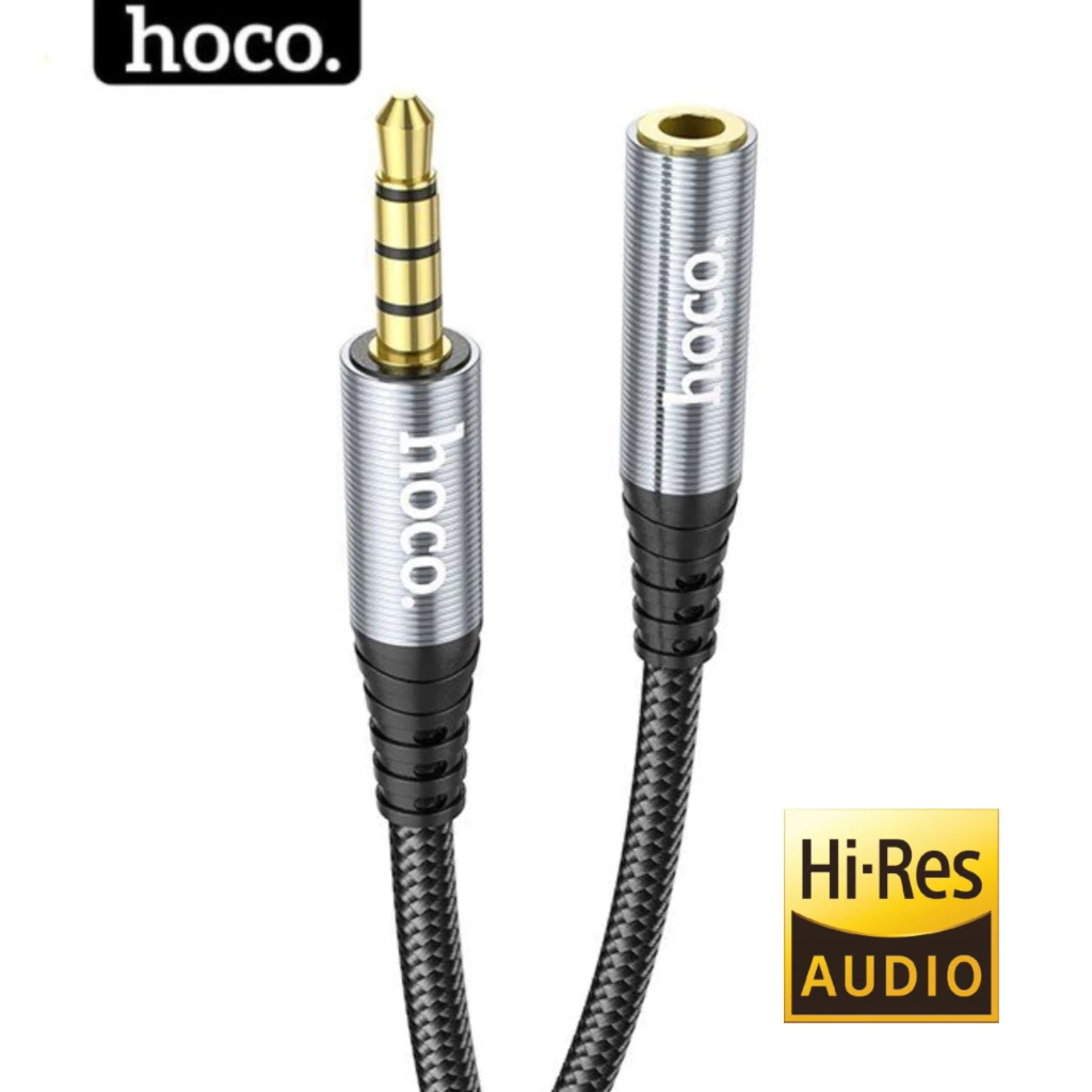 Cáp nối dài cổng 3.5mm HOCO dây aux nối Cho Tai Nghe loa Phích Cắm jack 3.5 mm