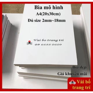 ［Bìa đẹp］Bìa fomex, bìa mô hình, size A4(20cmx30cm), bìa cứng, làm handmade, trang trí, decor