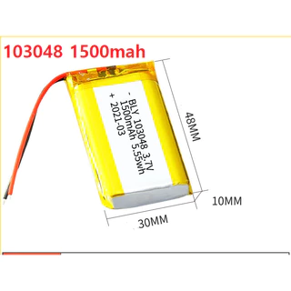 Pin Sạc Lithium Polymer 1s 3.7V 1500mah 103048 Tai Nghe Loa Mp3 MP4 MP5 GPS PSP Bluetooth Mới 100%