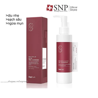 Gel Rửa Mặt Cho Da Mụn Nhậy Cảm BHA SNP LAB Salicylic Acid Gel Cleanser Dịu Nhẹ Sạch Sâu Ngừa Mụn 150ml