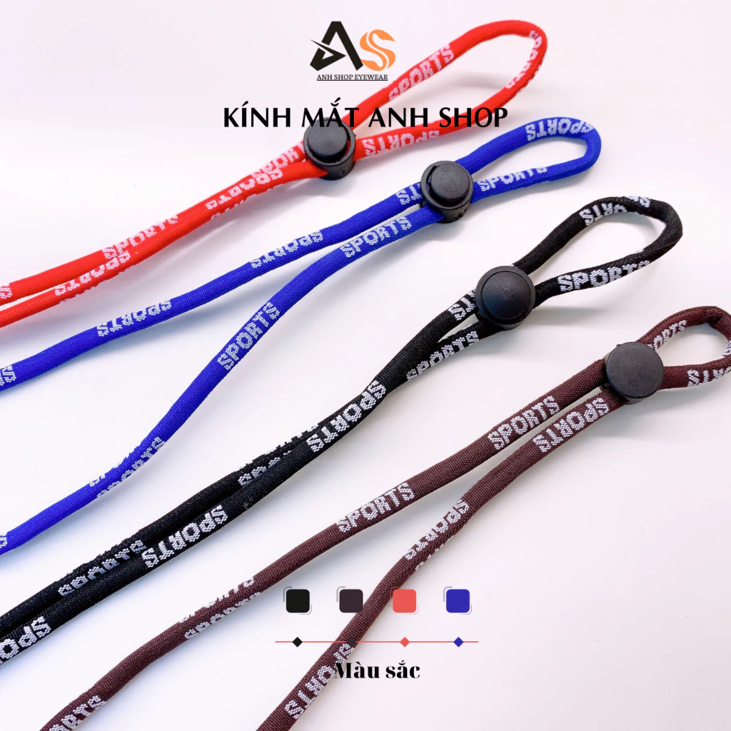 Dây đeo kính thể thao sports hạn chế rơi tuột kính, có thể điều chỉnh được chật rộng D5