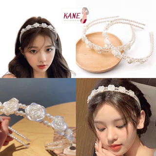 Cài Tóc Hoa Đính Hạt Ngọc Nhân Tạo Kane Accessories, Bờm Ngọc Trai nhân tạo Cô Dâu phong cách Hàn Quốc