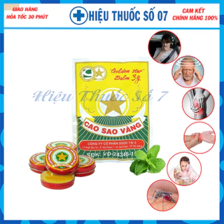 Cao Sao Vàng, Cao xoa bóp chính hãng TW3 Golden Star Balm 3g, (Date 2027)