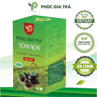 Trà xanh Thái Nguyên, Phúc Gia Trà Tôm Nõn đặc biệt 100g