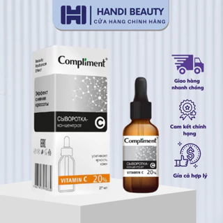 Serum Compliment 20% Vitamin C dưỡng trắng, mờ thâm, căng bóng da - 27ml