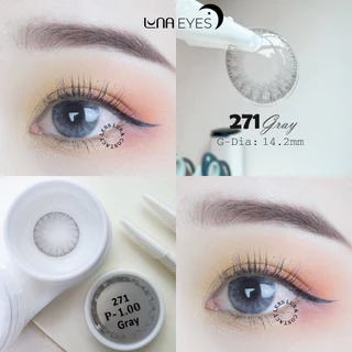 [1 year] Kính áp tròng LUNA EYES 271 GRAY - Lens size vừa