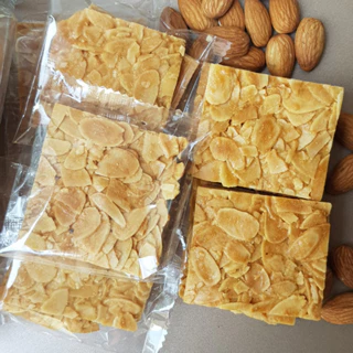 Bánh ngói hạnh nhân ăn kiêng không đường keto nguyên cám handmade 150g