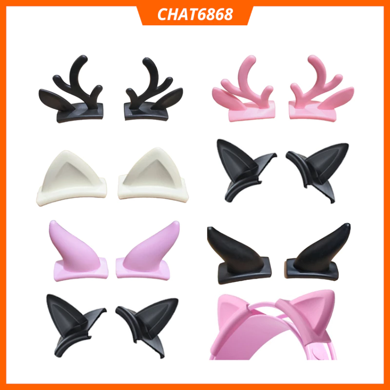 Tai mèo gắn tai nghe gaming cute xỉu và siêu ngầu nhiều mẫu mã đẹp  (02 cái) (gắn mũ bảo hiểm)