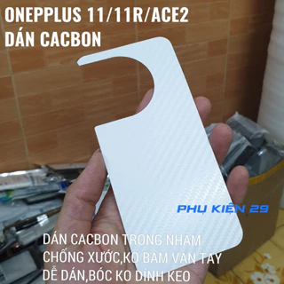 [Oneplus 11/ ACE 2/ 11R] Dán lưng 3D chống xước vân Cacbon - Carbon