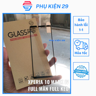 [Sony Xperia 10 Mark 4/ 10 Mark IV] Dán kính cường lực FULL màn FULL keo 5D Glass Pro+ 9H