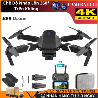 【FREESHIP】Flycam E88, Flaycam Giá Rẻ, Máy Bay Điều Khiển Từ Xa 2 Camera 4K