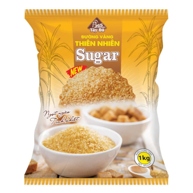 Đường vàng thiên nhiên - Sản xuất từ mía  - Hàng chính hãng -  túi 1kg