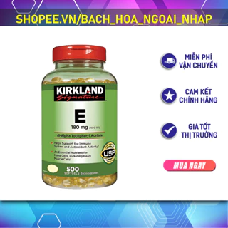 Vitamin E 400 IU 500 Viên Kirkland Của Mỹ [DATE 08/2026]