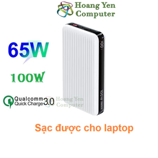 Sạc Dự Phòng cho Laptop 100W Remax RPP-508 20000mah (Sạc Nhanh QC3.0 18W- 100W) - BH 1 Năm - HOÀNG YẾN COMPUTER