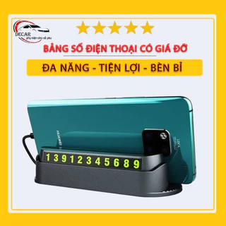 Bảng ghi số điện thoại trên ô tô , bảng báo số  có giá đỡ điện thoại gắn taplo ô tô khi dừng đỗ có giá đỡ