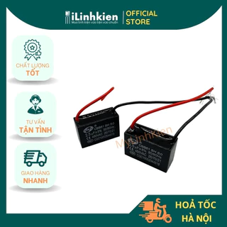 Tụ quạt 2.5uF 450V dây SENJU CBB61 chất lượng cao.