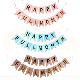 Dây chữ happy Fullmonth  trang trí tiệc đầy tháng cho bé