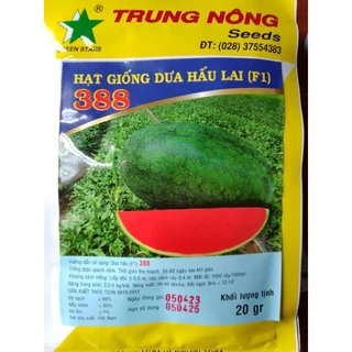 Gói 20gram hạt giống dưa hấu Trung Nông F1 388 Siêu ngọt Freeship toàn quốc