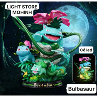 [CÓ LED] MÔ HÌNH NHÂN VẬT FUSHIGIBANA TRONG ANIME POKEMON , SƯU TẬP TRANG TRÍ DECOR