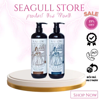 Dầu gội đầu LAUITE LUXURY 800mlx2 phục hồi hư tổn chuyên sâu hương nước hoa SEAGULL STORE