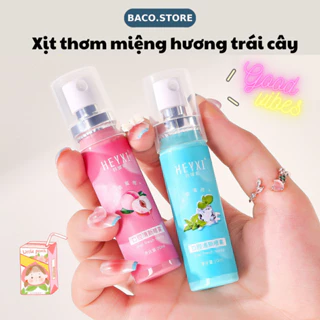 Xịt thơm miệng Heyxi 20ml Hoa Quả Thơm miệng sạch sẽ thơm tho