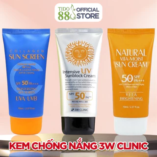 Kem chống nắng 3w Clinic sun screen SPF 50 Pa+++ 70 ml NPP Tido88