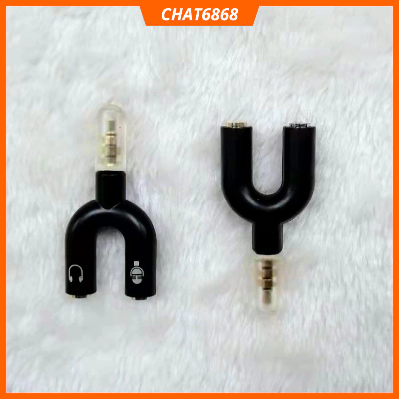 Jack chuyển đổi tai nghe có 2 jack thành 1 jack tích hợp âm thanh và micro