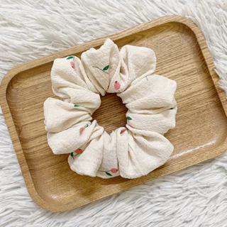 Dây buộc tóc Scrunchies nhành hoa nhỏ