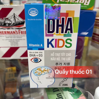 DHA Kids nhỏ giọt bổ não, dành cho trẻ kém tập trung, giảm mỏi mắt, giảm trí nhớ