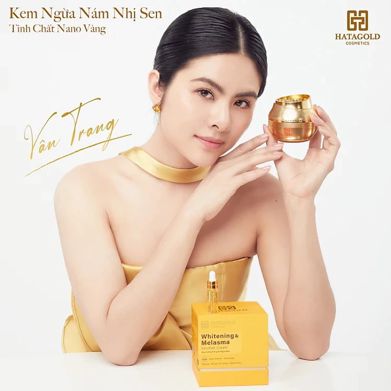 HATAGOLD | Kem Dưỡng Trắng Da Ngừa Nám Nano Vàng (Tinh chất Nhị Sen) - Whitening and Melasma Solution Cream - KL30g 439k