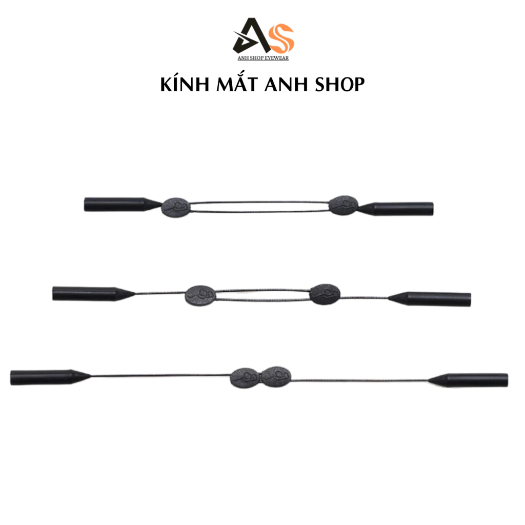 Dây đeo kính có thể điều chỉnh rộng chật bằng nút kéo hạn chế tuột kính rơi kính pk12