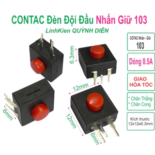 Combo 50 công tăc đèn PIN - đèn đội đầu 3 chân, 3 chế độ - linh kiện điện tử QUỲNH DIỄN