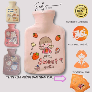 Túi chườm nóng vải nhung mịn giúp giảm đau nhiều mẫu dễ thương - The Sally Shop