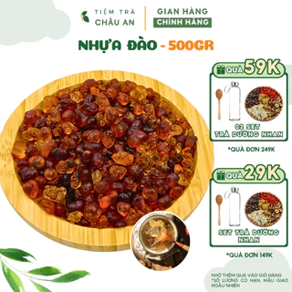 Nhựa Đào 500G Nấu Chè Dưỡng Nhan Thượng Hạng, Có Hút Chân Không Châu An