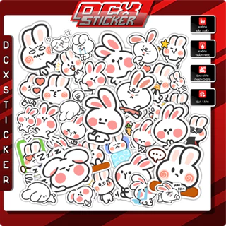 STICKER BUNNY | Hình Dán Mũ Bảo Hiểm, Điện Thoại, Laptop, Bình Nước, Xe , Phụ Kiện | STK-025