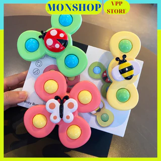 Set 3 Con Quay Spinner, Chong Chóng Dính Tường, Âm Thanh Vui Nhộn Cho Bé [ MÃ 522ĐCTEGR giảm 10% cho đơn 500K ]